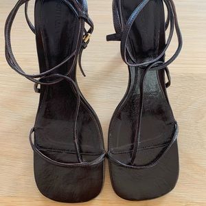 Bottega Veneta The Line Sandals 39 Brown